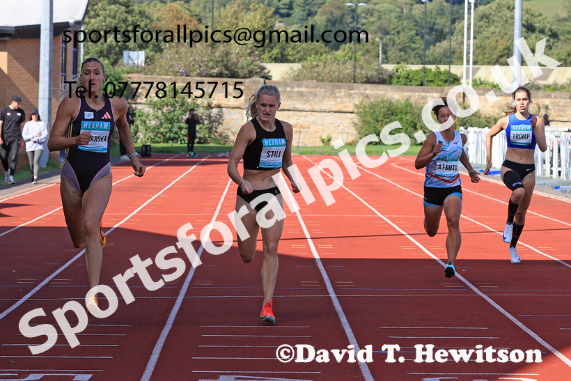 Heptathlon 200 metres, 2025 EAP International Combined Events, Hexham, Northumberland.  Photo: David T. Hewitson/Sports for All Pics
